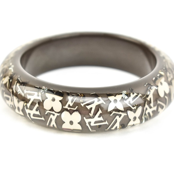 Louis Vuitton Jewelry - LOUIS VUITTON Brown & Silver LV Inclusion Bangle r